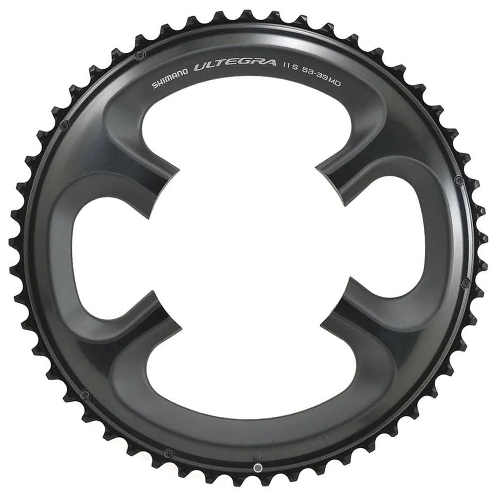 Coroa Shimano Ultegra Fc-6800 53 Dentes Bcd 110 Mm - Alumínio | Cinza