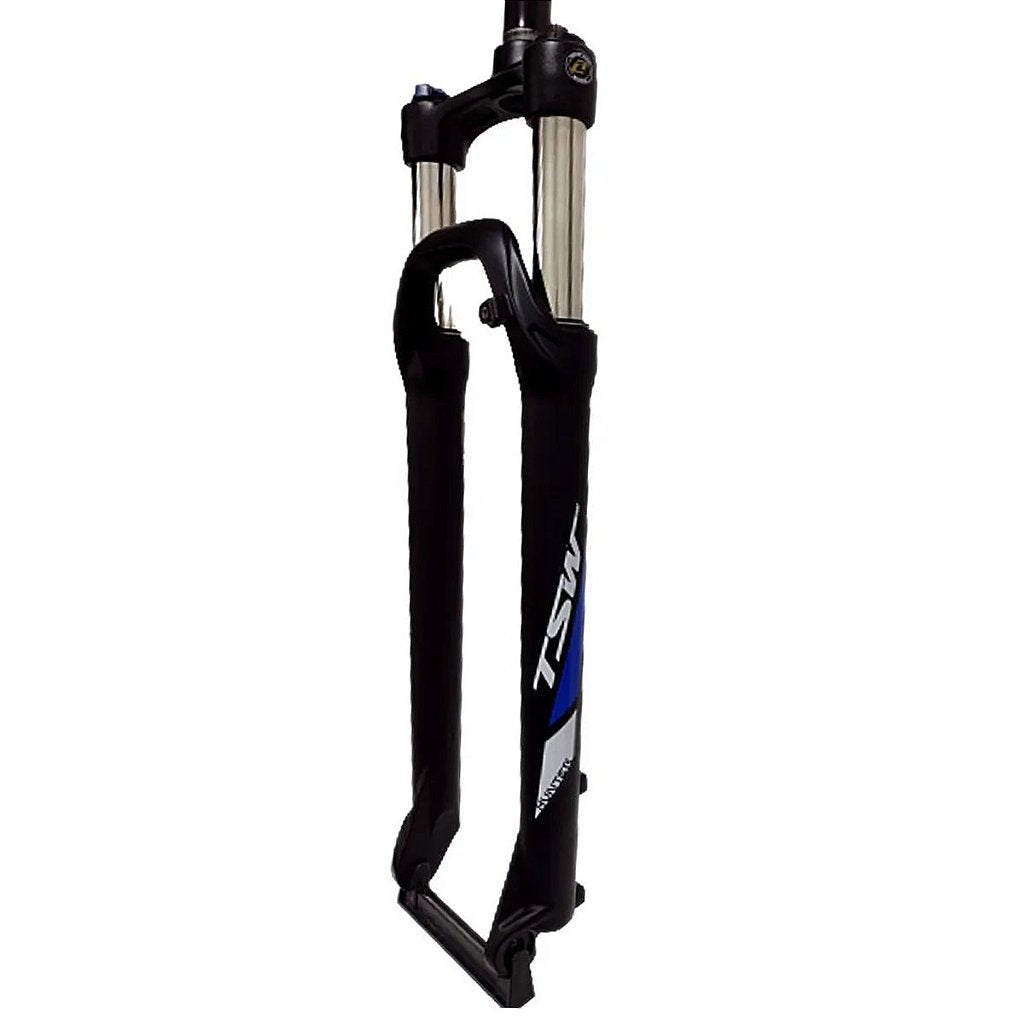 Suspensão Aro 29 Tsw Hunter 100 Mm Over Aheadset Com Trava | Preta E Azul