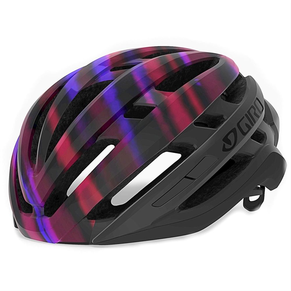Capacete Giro Agilis Feminino Tamanho P (51-55 Cm) | Preto E Roxo Brilhante