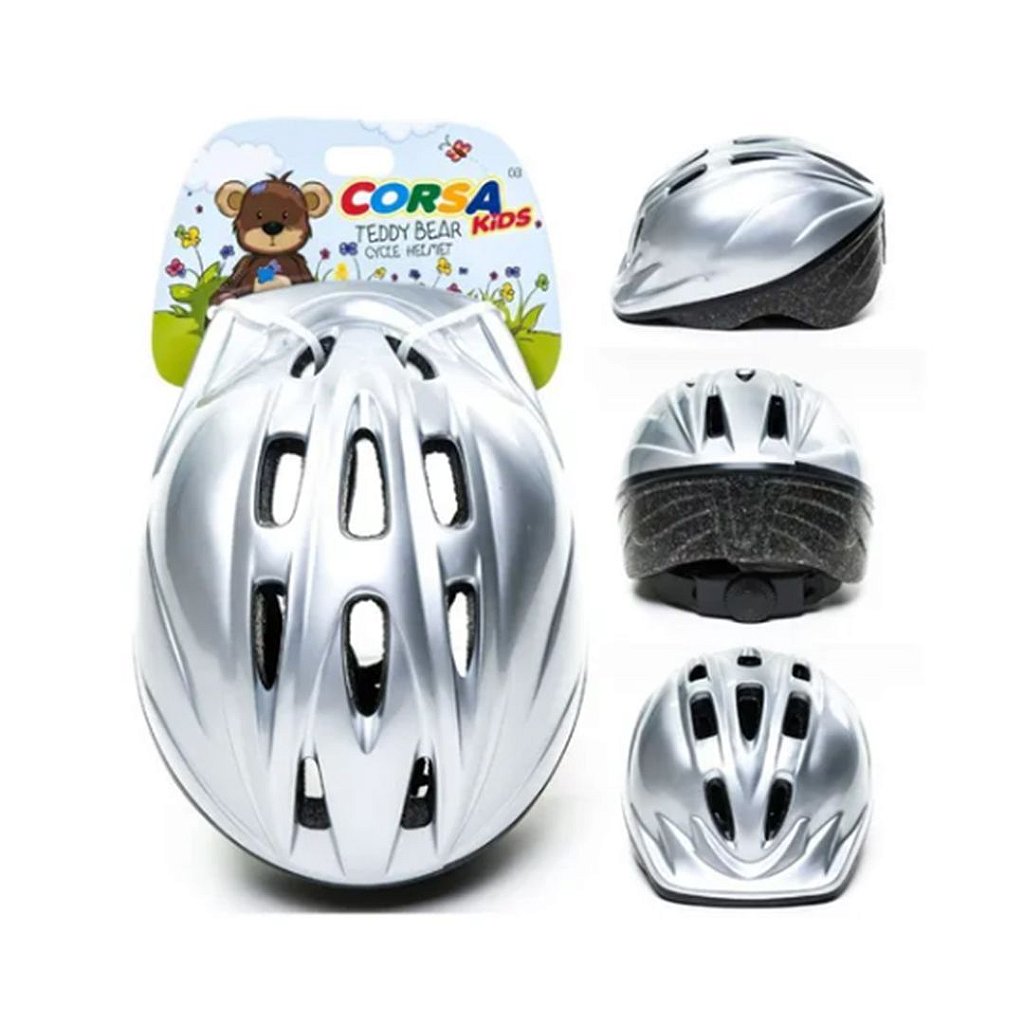 Capacete Infantil Kidzamo Pz-11 | Prata