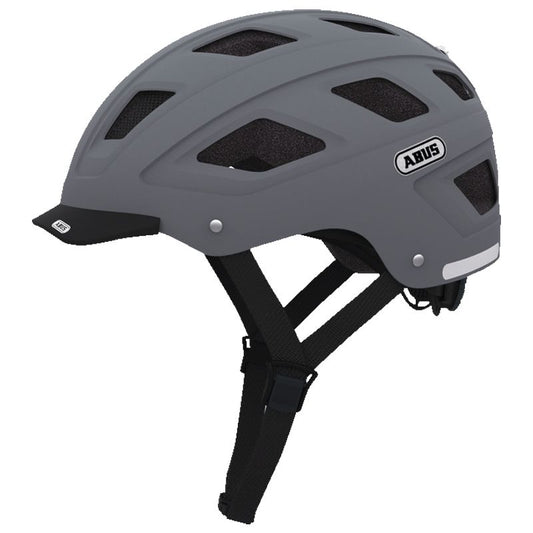 Capacete Abus Hyban Tamanho M (52-58 Cm) | Cinza Concreto Fosco