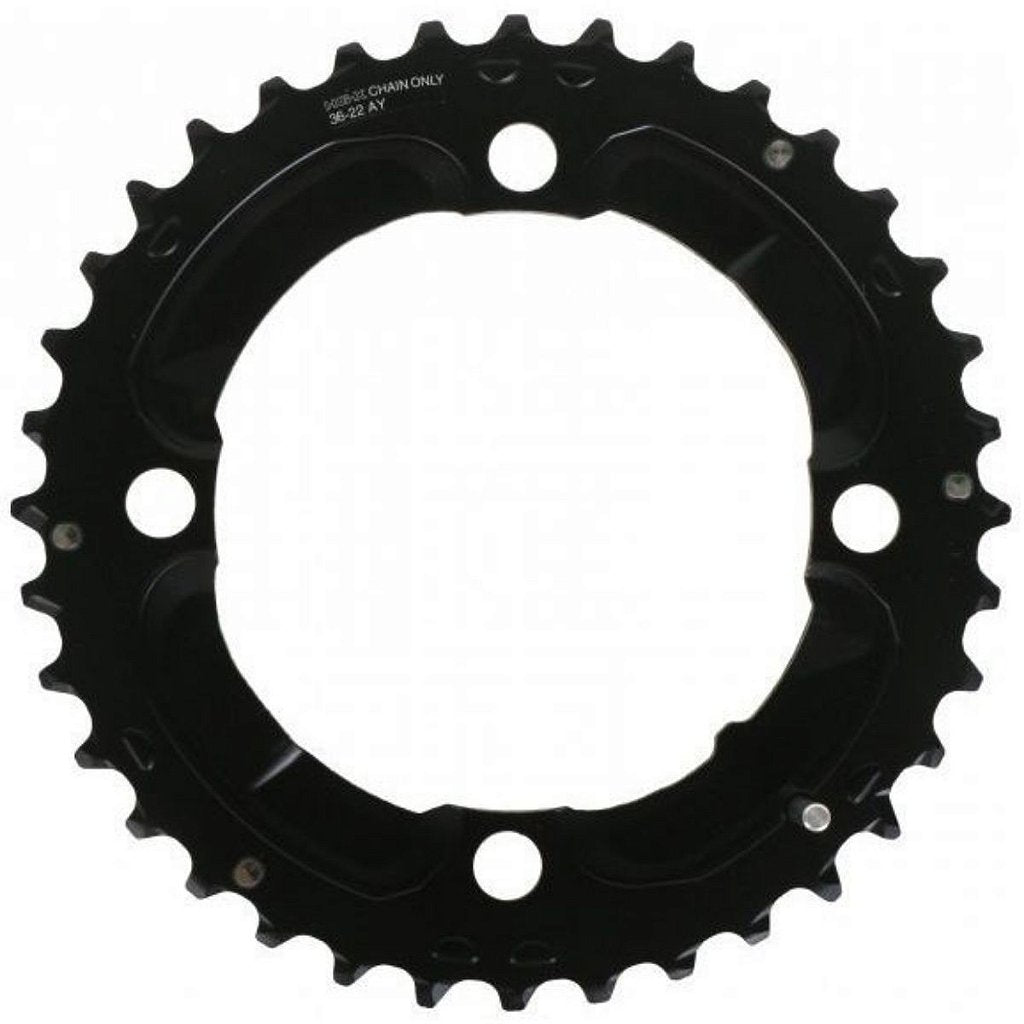 Coroa Shimano Deore Fc-M617 Ay 36 Dentes Bcd 104 Mm - Alumínio | Preta