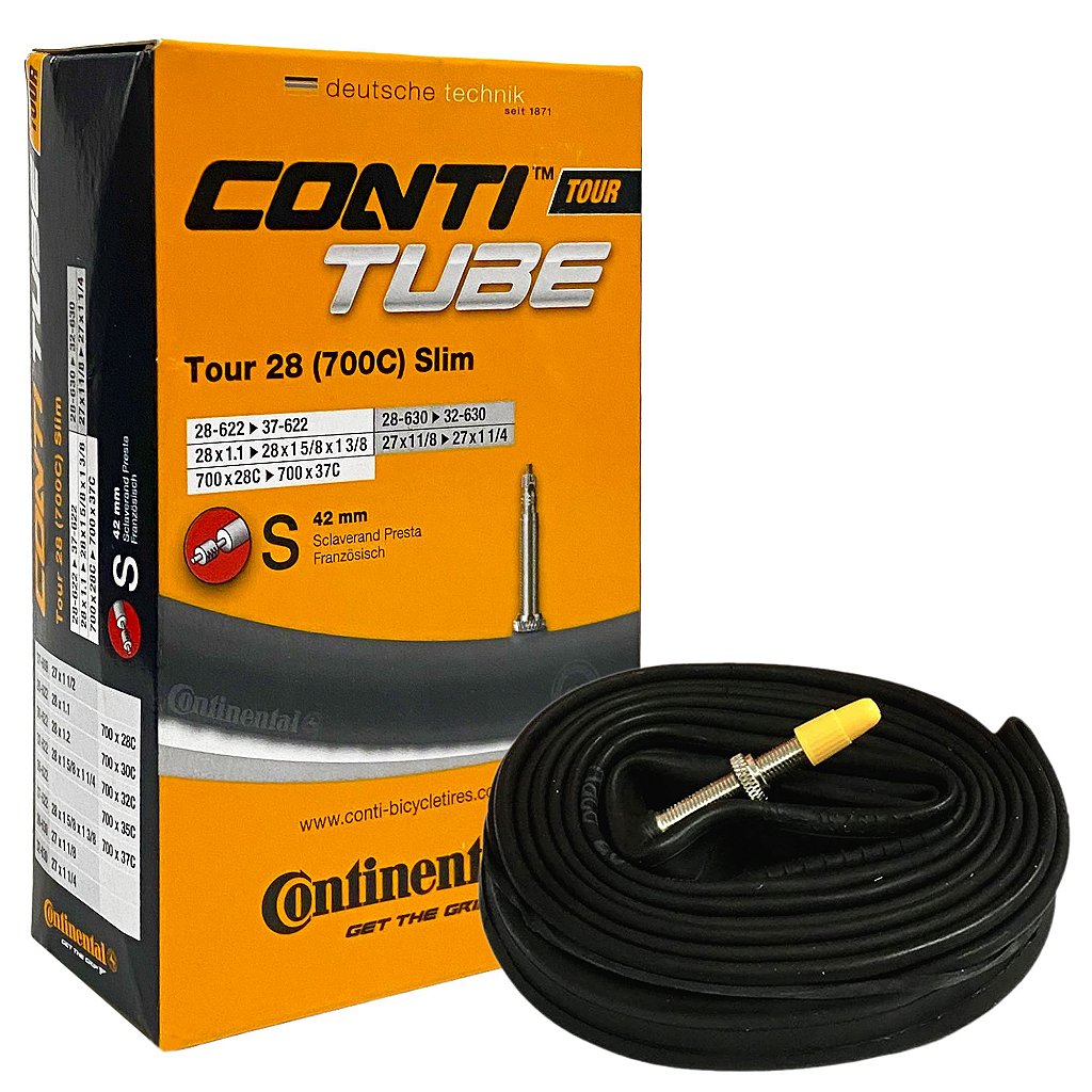Câmara De Ar Continental Tour 700X28/37C - Válvula Presta 42 Mm