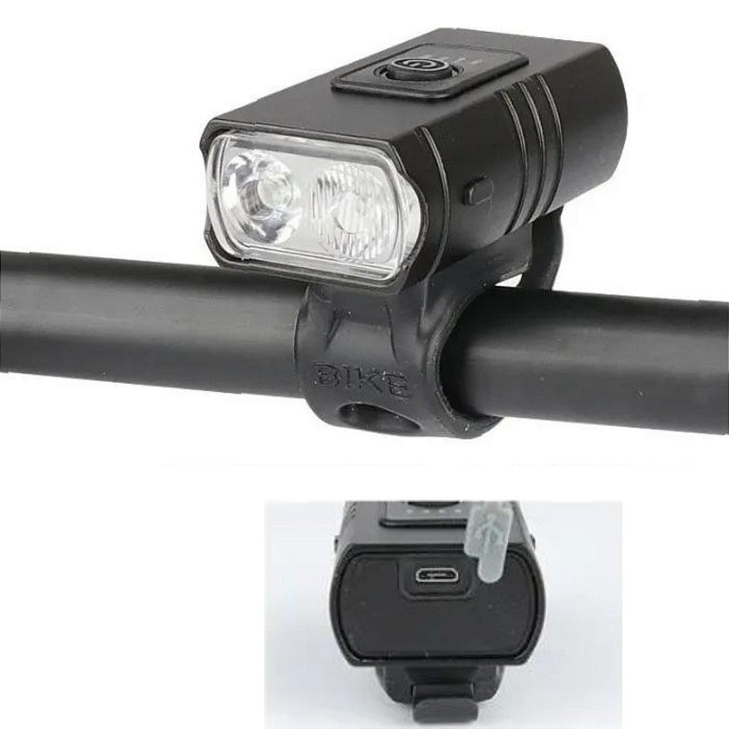 Farol Bike Jam Cl-8045 Recarregável - 2 Leds