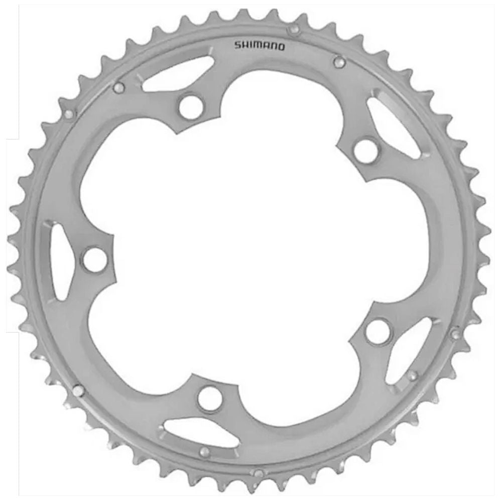 Coroa Shimano 105 Fc-5700 53 Dentes Bcd 130 Mm - Aço | Prata