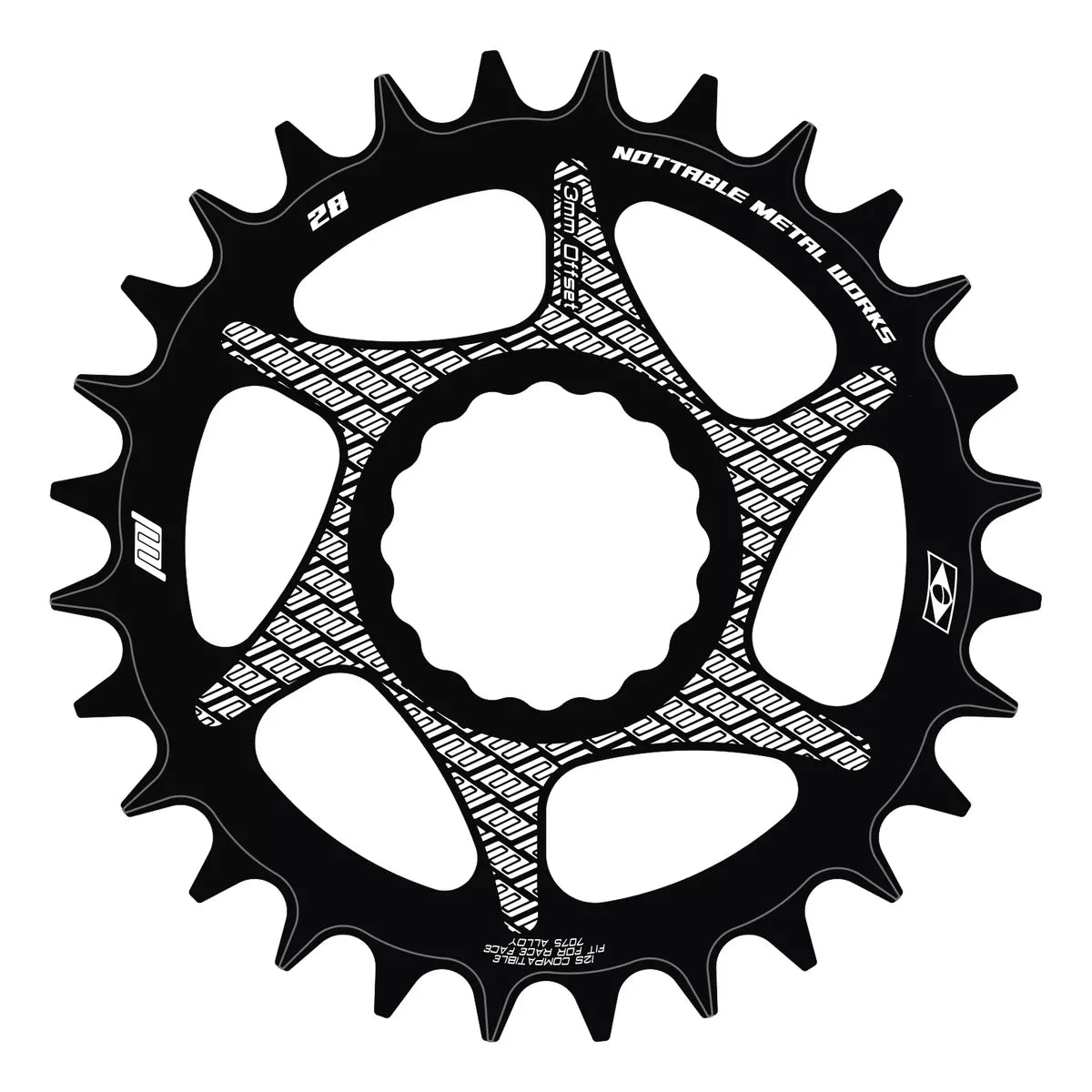 Coroa Nottable Compatível Race Face Offset 3 mm