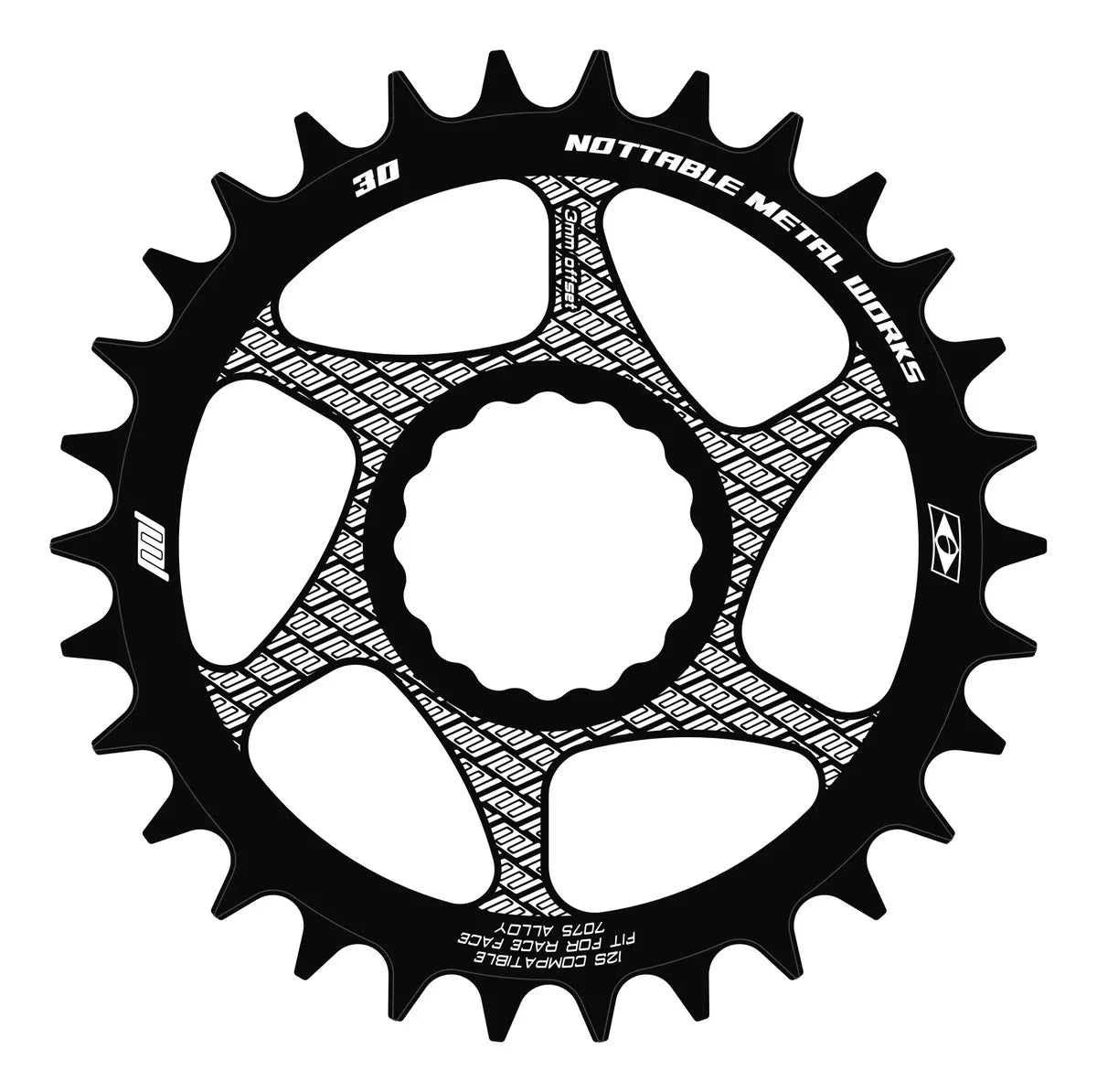 Coroa Nottable Compatível Race Face Offset 3 mm