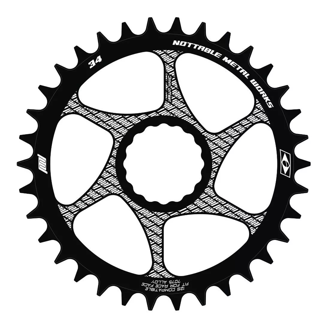 Coroa Nottable Compatível Race Face Offset 3 mm