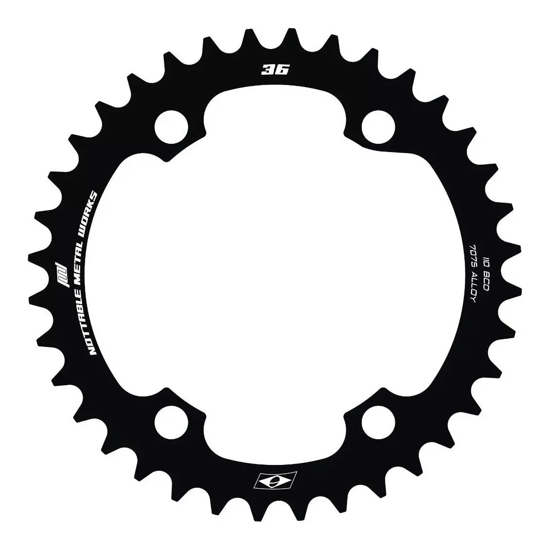 Coroa Nottable Indexada BCD 110 mm 4 furos para Shimano Road