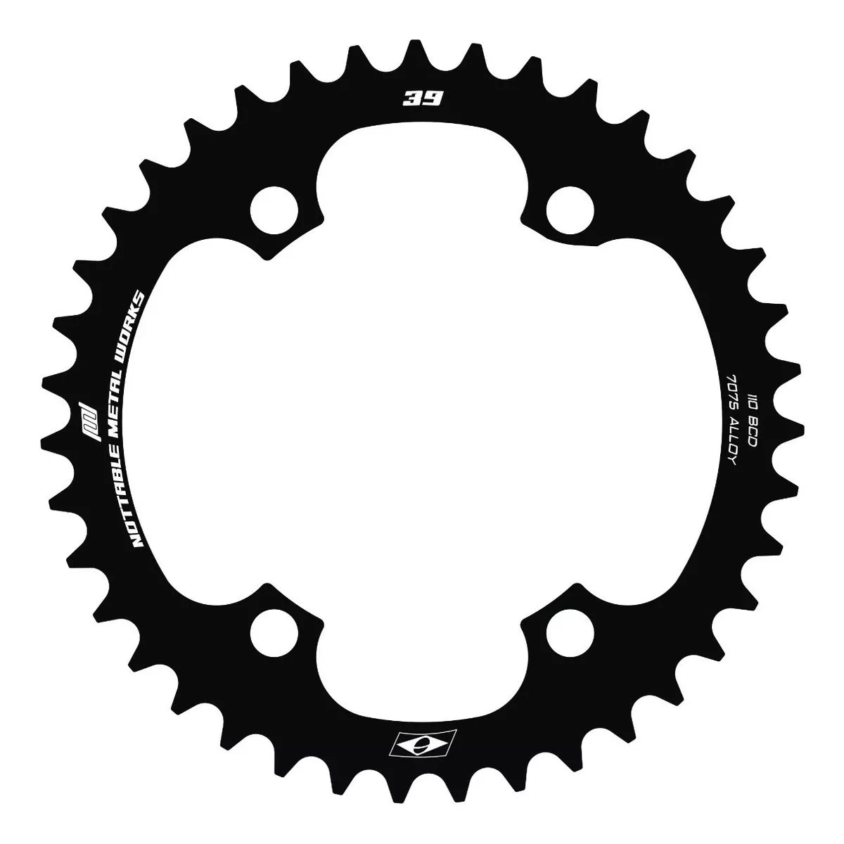 Coroa Nottable Indexada BCD 110 mm 4 furos para Shimano Road