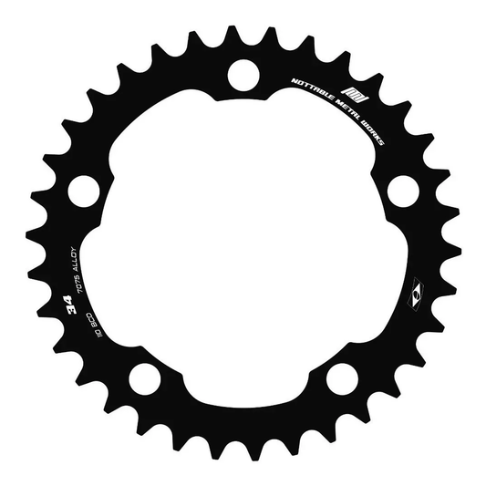 Coroa Nottable Indexada BCD 110 mm 5 furos para Road