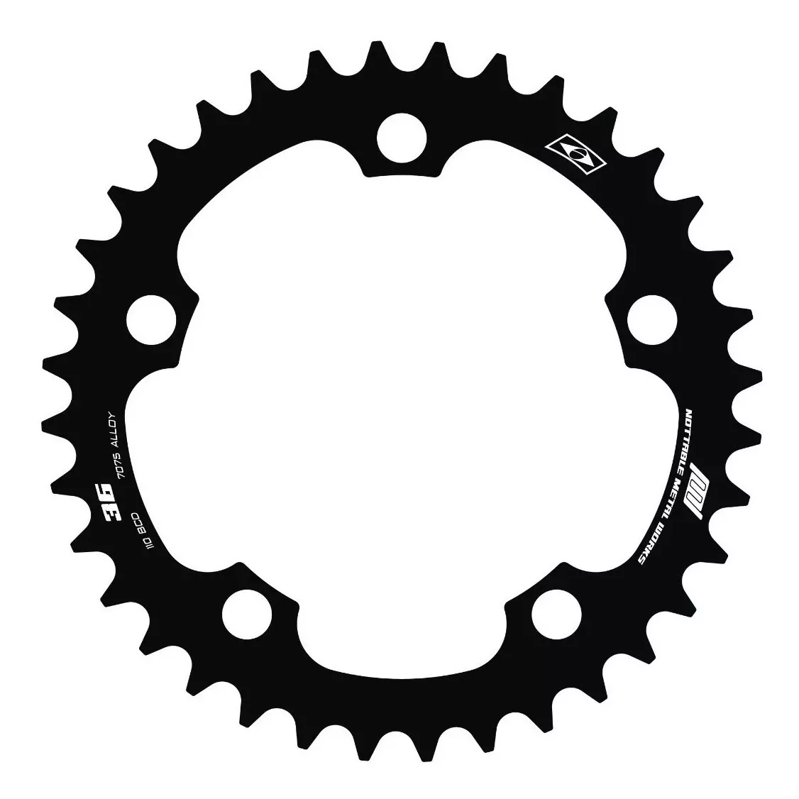 Coroa Nottable Indexada BCD 110 mm 5 furos para Road