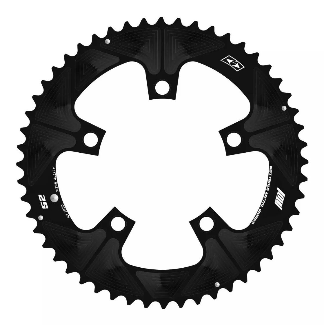 Coroa Nottable Indexada BCD 110 mm 5 furos para Road