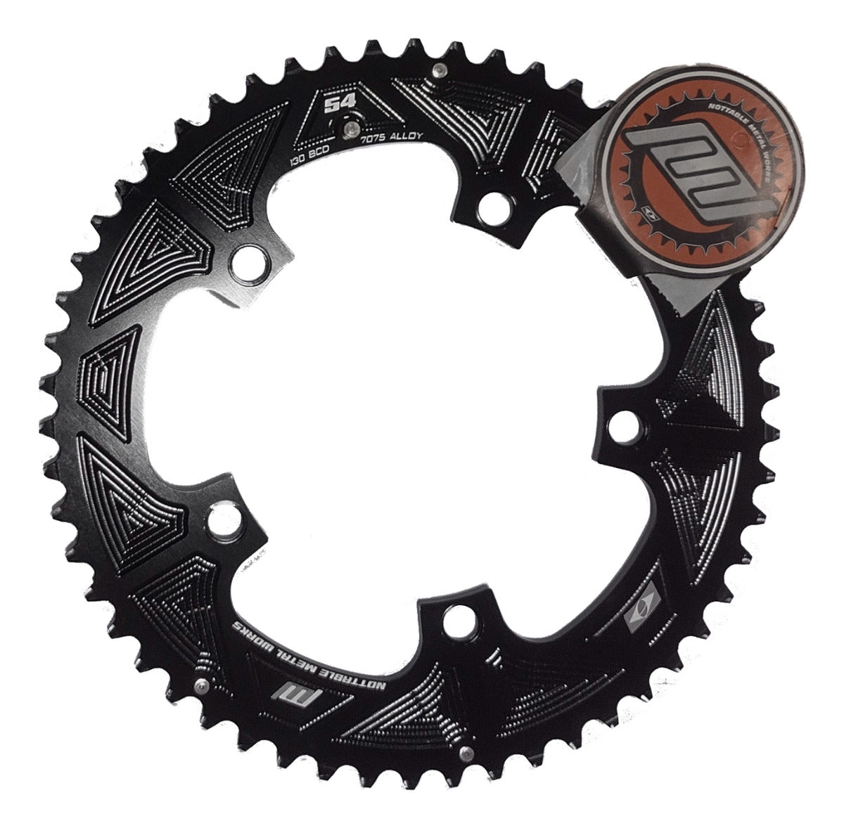 Coroa Nottable Indexada BCD 130 mm 5 furos para Road