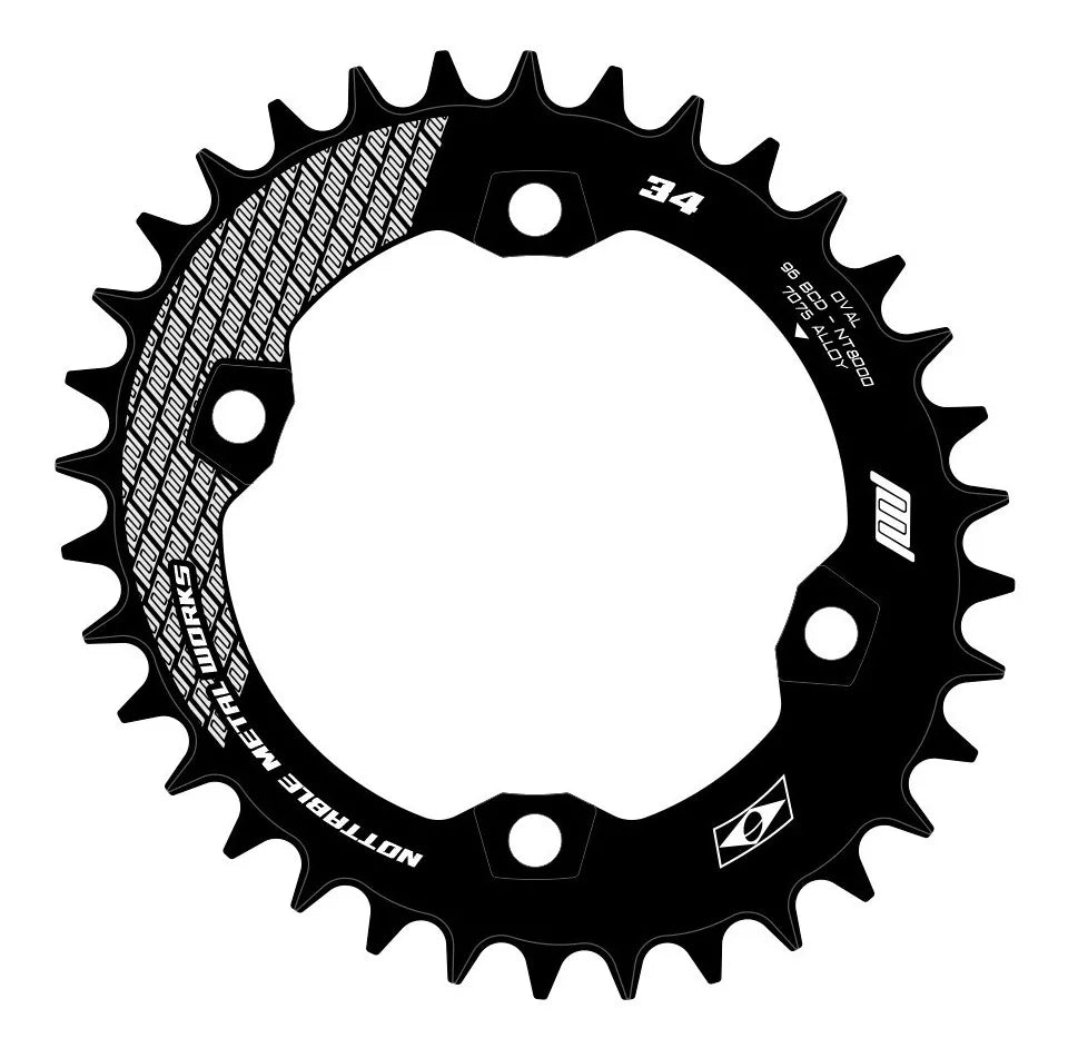 Coroa Nottable Narrow Wide Oval BCD 96 mm Assimétrico