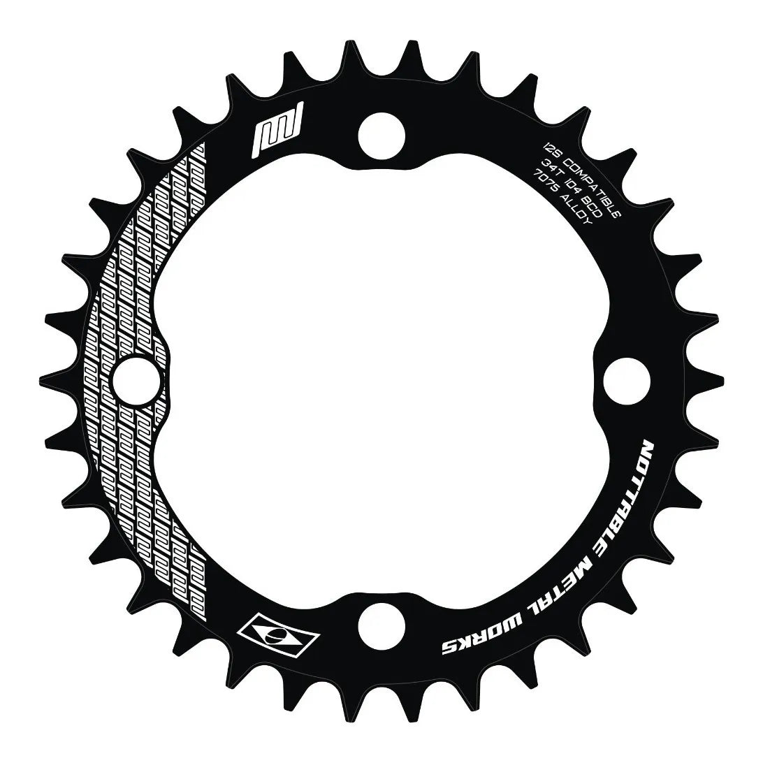 Coroa Nottable Narrow Wide BCD 104 4 furos para MTB