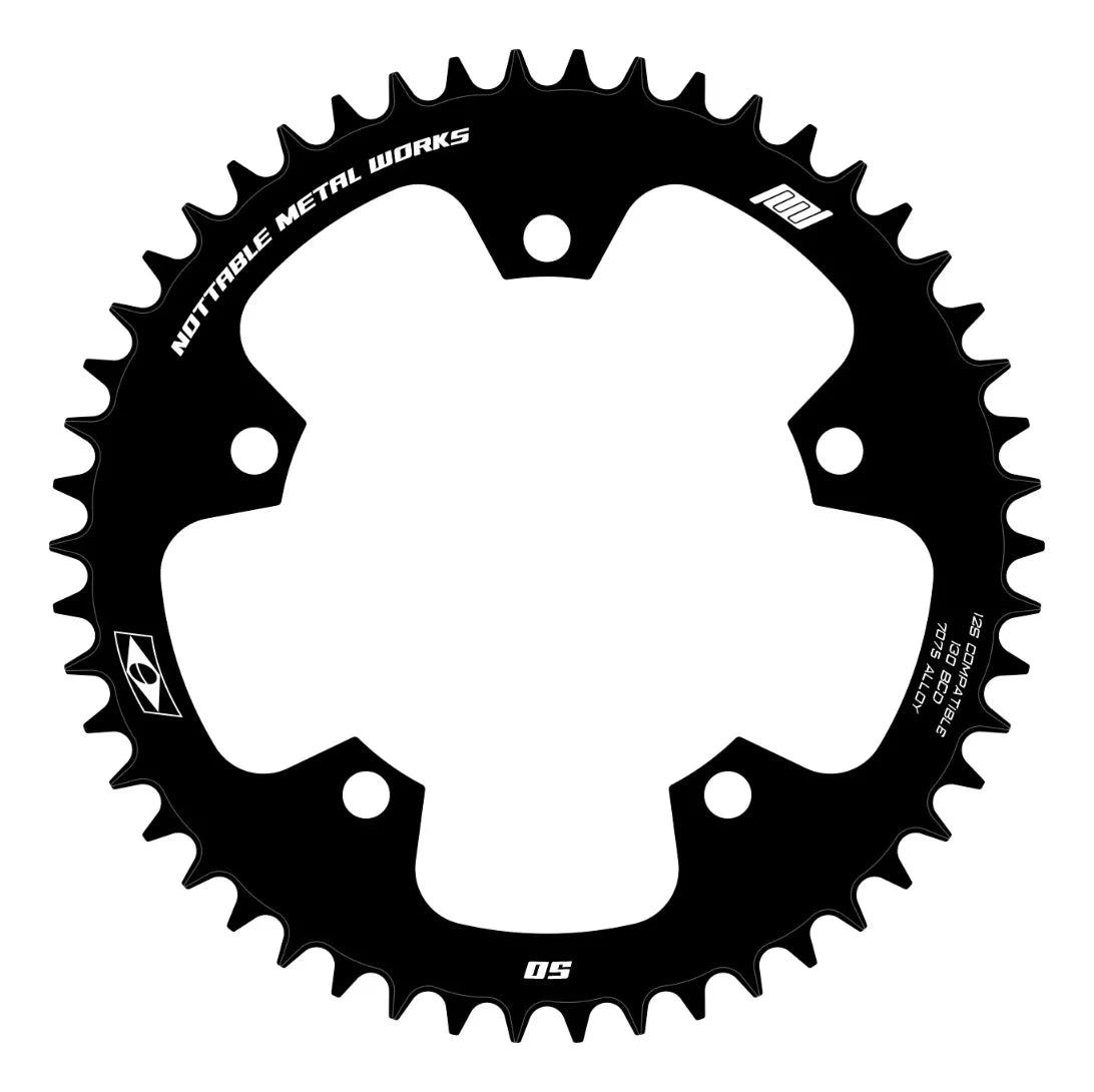 Coroa Nottable Narrow Wide BCD 130 5 Furos Gravel Cyclocross