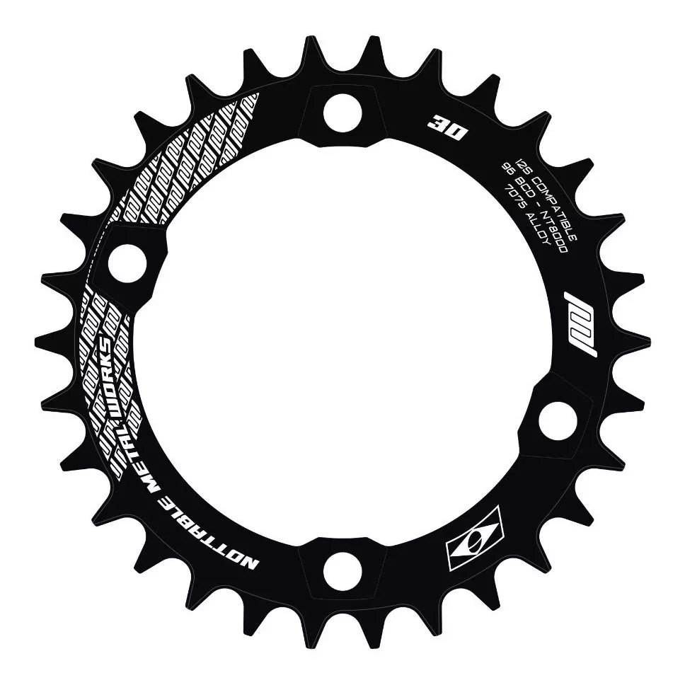 Coroa Nottable Narrow Wide BCD 96 assimétrico 4 furos para Shimano MTB