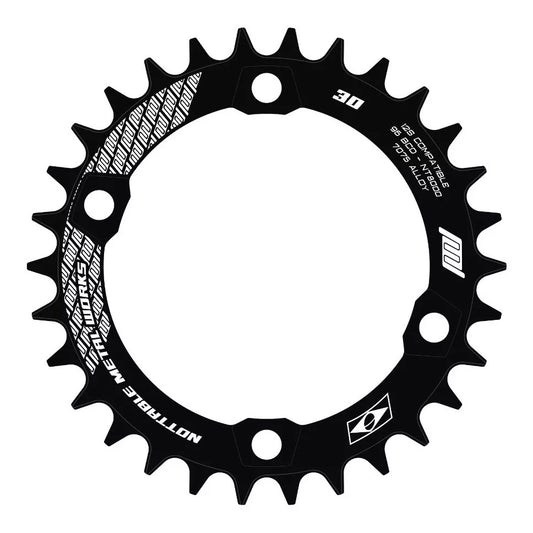 Coroa Nottable Narrow Wide BCD 96 assimétrico 4 furos para Shimano MTB