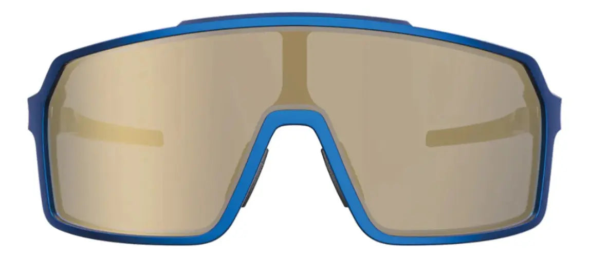 Óculos Hb Grinder Metallic Blue Gold Chrome - Sol - 131mm