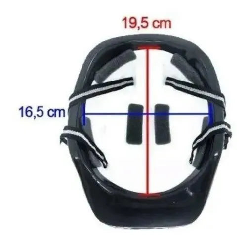 Kit Capacete Azul + Joelheiras E Cotoveleiras Infantil