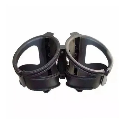 Suporte De Garrafa Duplo Plastico Preto Para Selim