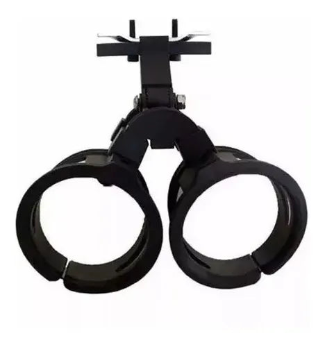 Suporte De Garrafa Duplo Plastico Preto Para Selim
