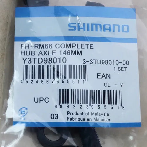 Eixo Completo Para Cubo Shimano Fh-rm66 146mm 5-3/4