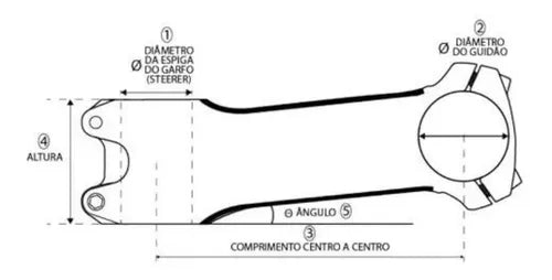 Mesa Cly Aheadset 31.8x90mm 7° Alumínio Preto