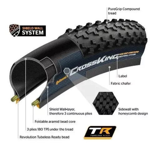 Pneu Aro 29 Continental Cross King 29x2.20 - Kevlar