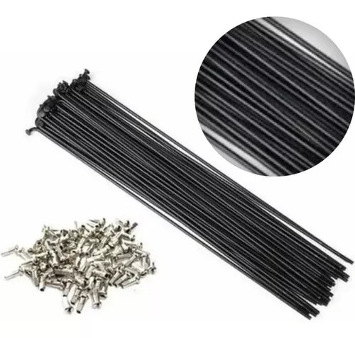 Raio Fino Shadar Inox Com Niple 285mm 72 Unid. Preto