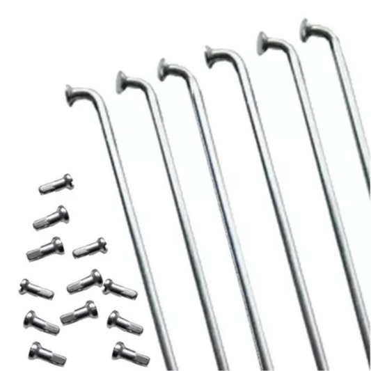 Raio fino Shadar de inox com niple 2.0x300mm - 72 Unidades