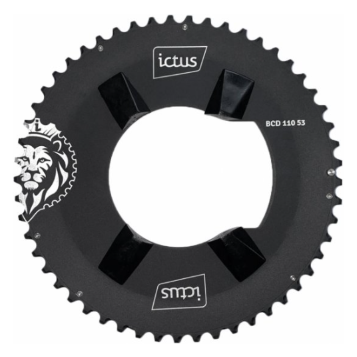 Coroa Ictus Indexada BCD 110 Assimétrica – 53 Dentes (Shimano 105 R7000)