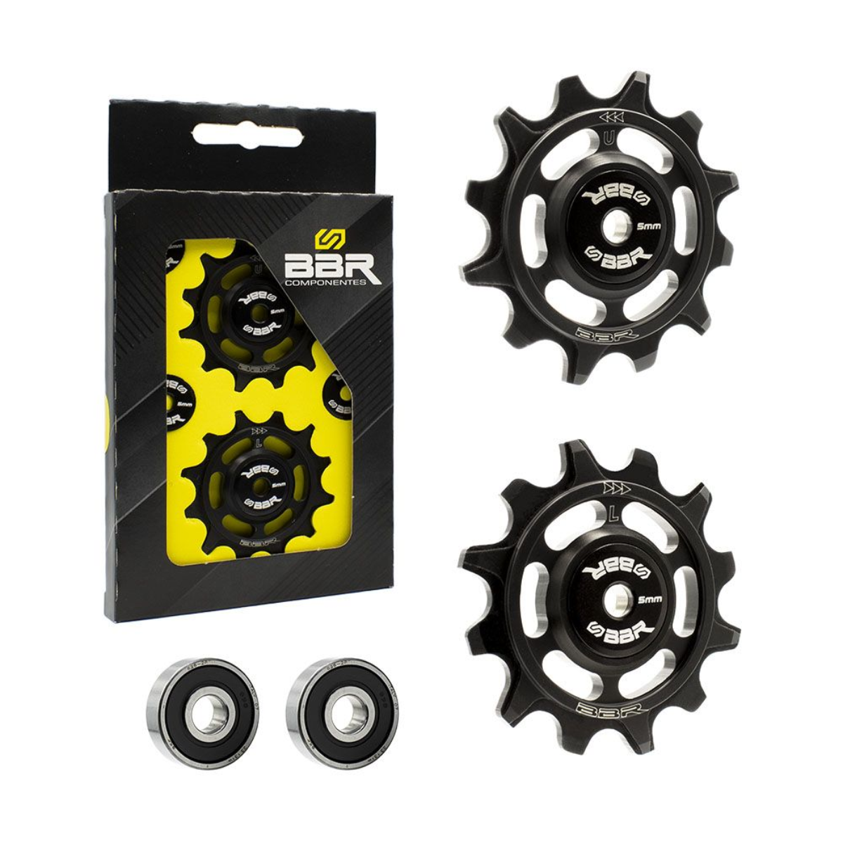 Roldanas BBR com rolamento para câmbio Sram 11v - 12 dentes