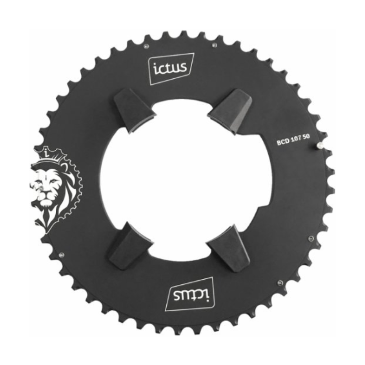 Coroa ICTUS Indexada Aero BCD 107 – 50 Dentes (Compatível com SRAM Rival)