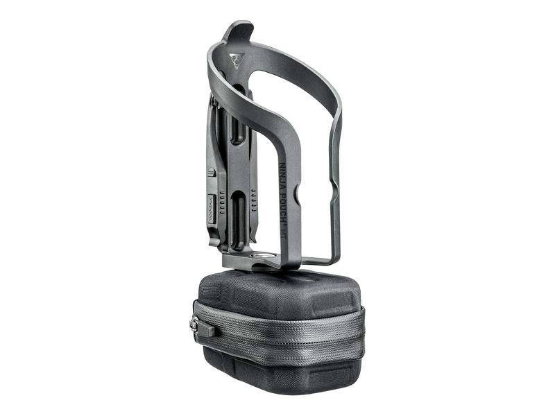 Suporte De Caramanhola Topeak Ninja Com Bag Pouch + Mountain | Preto