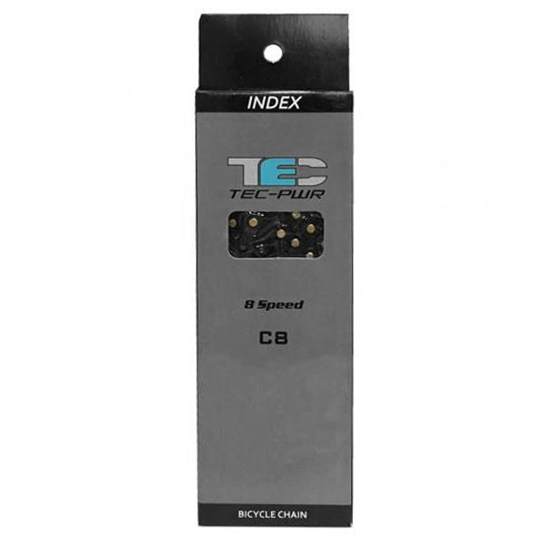 Corrente Tec-Pwr C8 Index 116 Links Para 6, 7 E 8 Velocidades