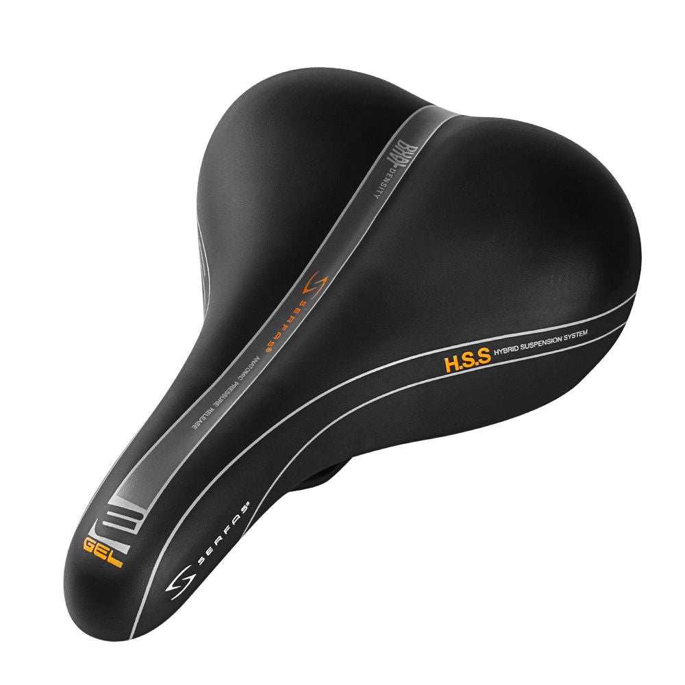 Selim Serfas Ddld-200 Dual Density E-Gel Women 185X245 Mm | Preto