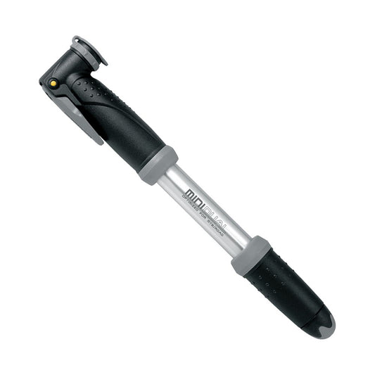Mini Bomba De Ar Topeak Mini Dual 120 Psi | Preta E Prata