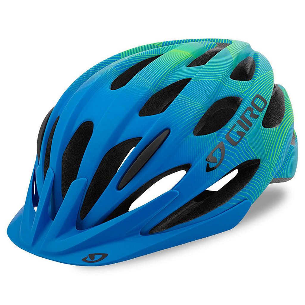 Capacete Giro Raze Tamanho U Infantil (50-57 Cm) | Azul E Verde Fosco