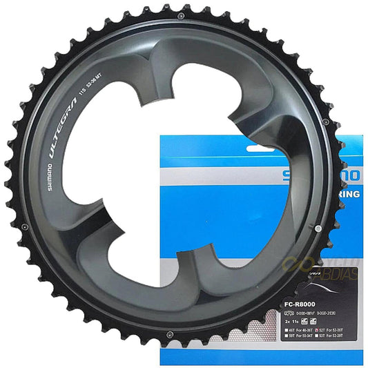 Coroa Shimano Ultegra Fc-R8000 52 Dentes Bcd 110 Mm - Alumínio | Preta