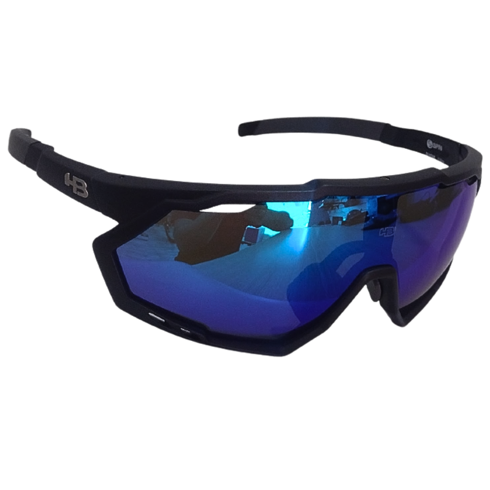 Óculos Hot Buttered Spin Matte Black Blue Red Chrome | Preto Fosco