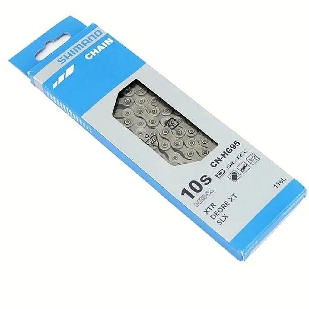 Corrente Shimano Xtr - Deore Xt - Slx Cn-Hg95 116 Links | Para 10 Velocidades