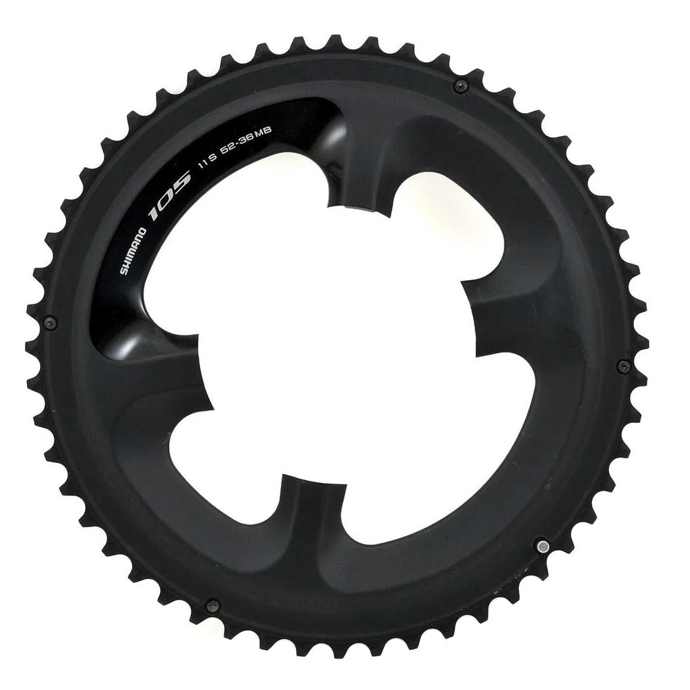 Coroa Shimano 105 Fc-5800L 52 Dentes Bcd 110 Mm - Alumínio | Preta