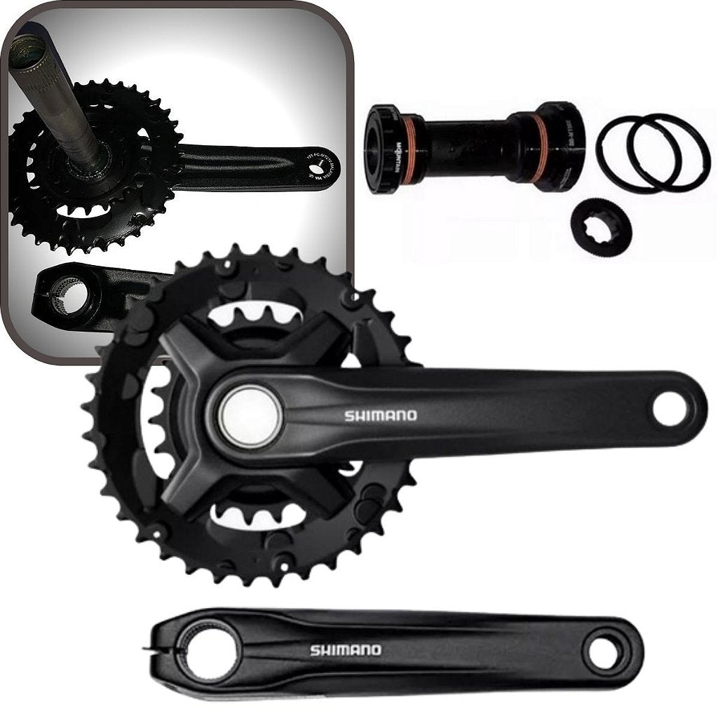 Pedivela Shimano Altus Fc-Mt210 175 Mm 36 - 22D + Central | Preto