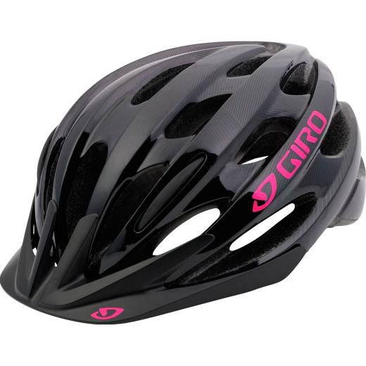Capacete Giro Verona Feminino Tamanho Uw (50-57 Cm) | Preto E Rosa Brilhante