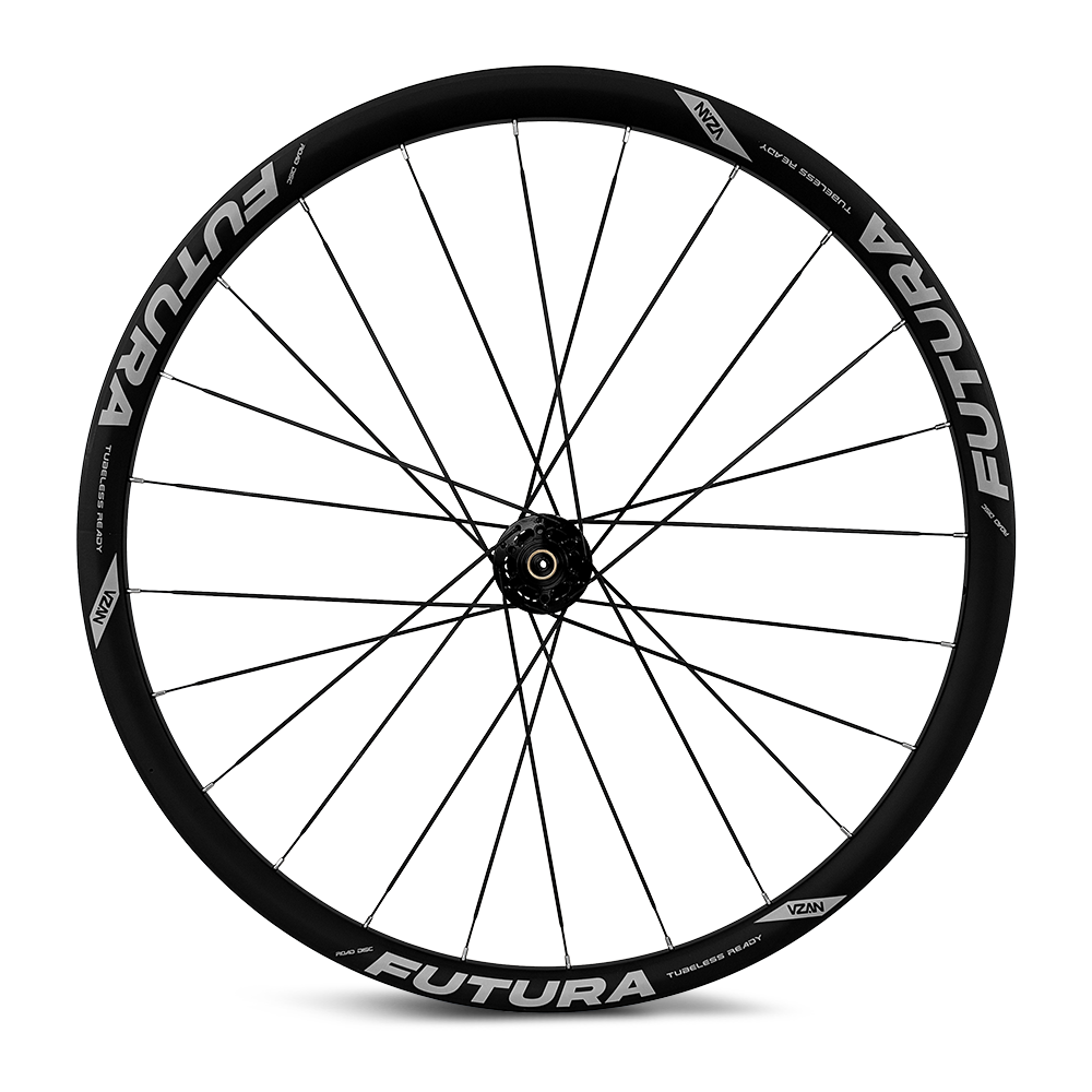 Par de rodas Vzan Futura 700C/24F - Tubeless 8-11S C/Ads