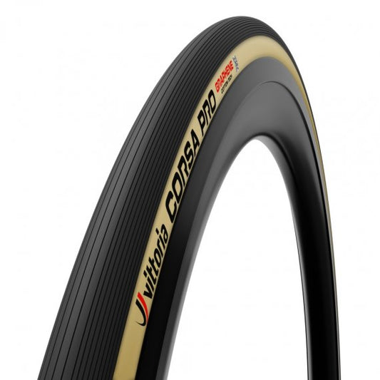 Pneu Vittoria Corsa Pro 700X28 Tlr | Preto E Bege