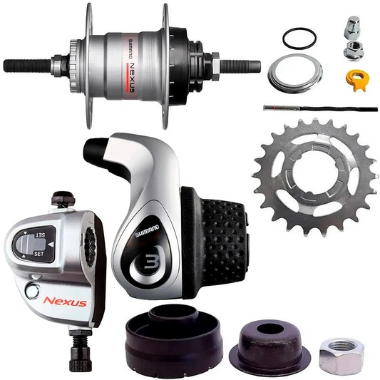 Kit Shimano Nexus 3V Sg-3R40 36F Completo V-Brake | Prata