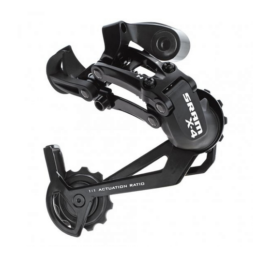 Câmbio Traseiro Sram X4 Long Cage Speed - Para 7/ 8 E 9 Velocidades | 00.7515.033.000